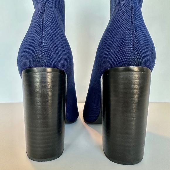 NEW Sol Sana Dannii Knit Stretch Boots in Blue - Picture 4 of 8